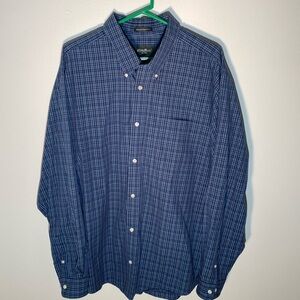 Eddie Bauer wrinkle resistant long sleeve shirt.